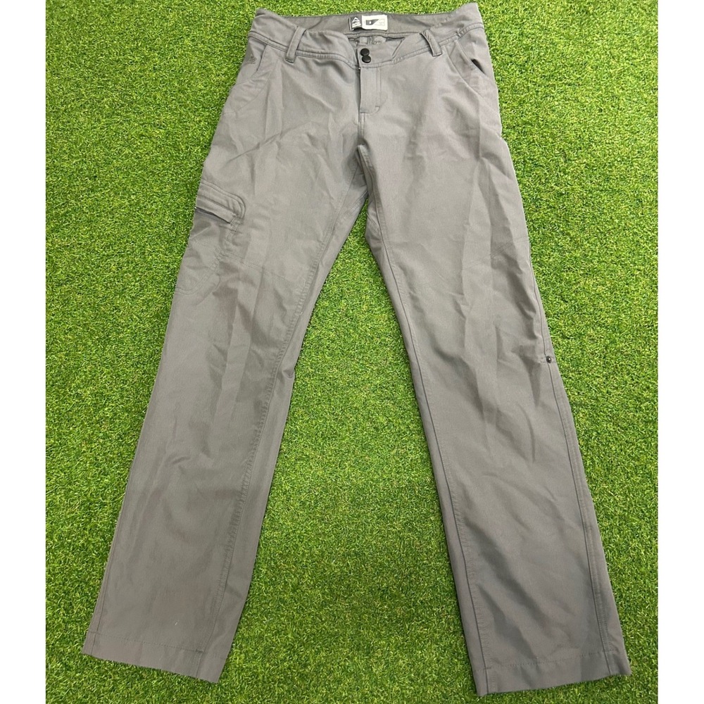 Alpine Design Womens Gray Hiking Cargo Pants Size 8 Straight Leg Outdoor Utility